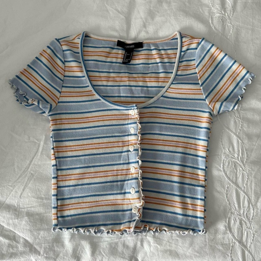 Striped Crop Top